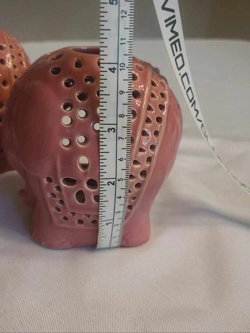 Pair Of Pink Elephant Tealight Holders